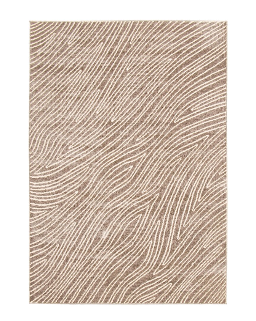 Shop Ecarpet Vector Modern Abstract Rug In Taupe
