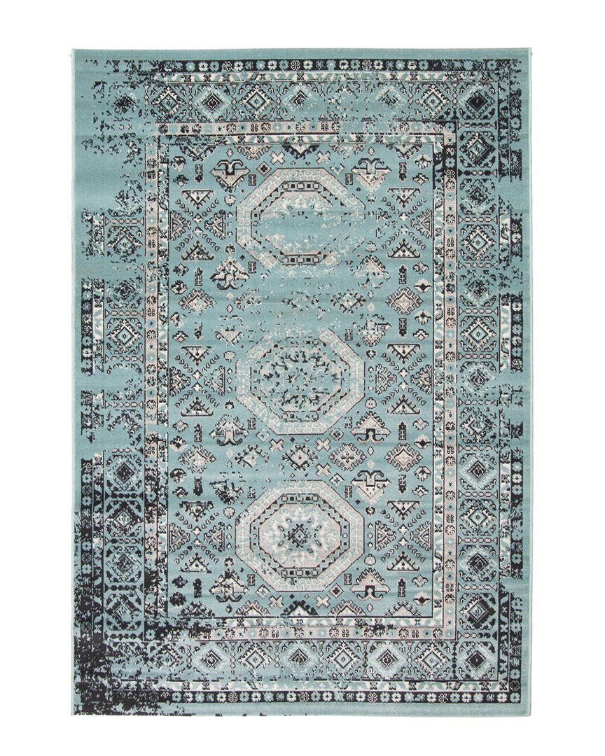 Ecarpet Venize Transitional Vintage Rug In Green
