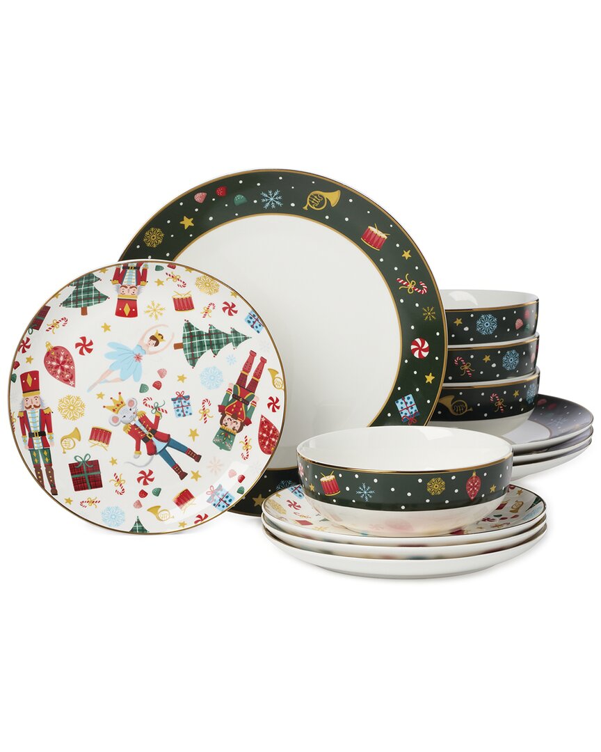 Lenox Nutcracker Ballet 12pc Dinnerware Set In Multi