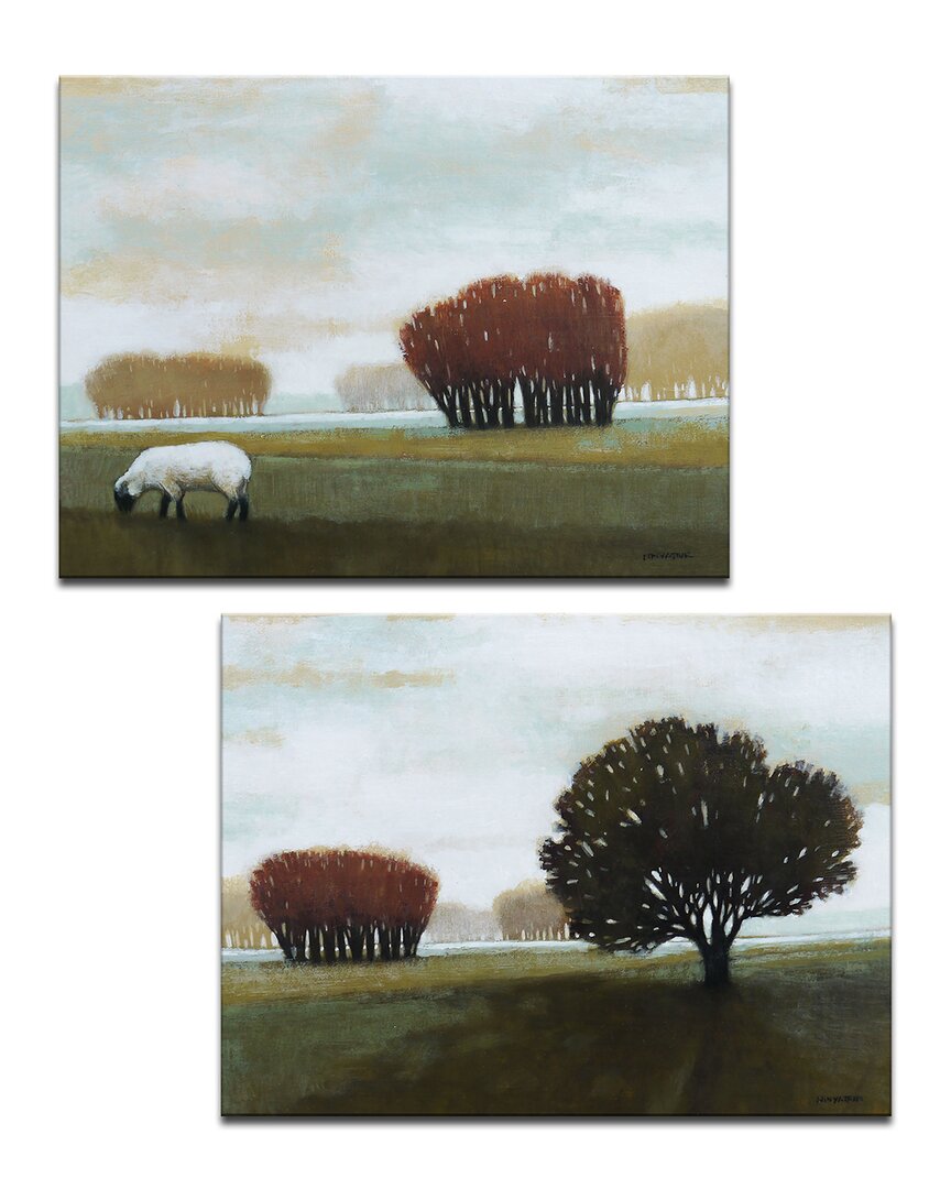 Ready2hangart Peace Wrapped Canvas Wall Art Set