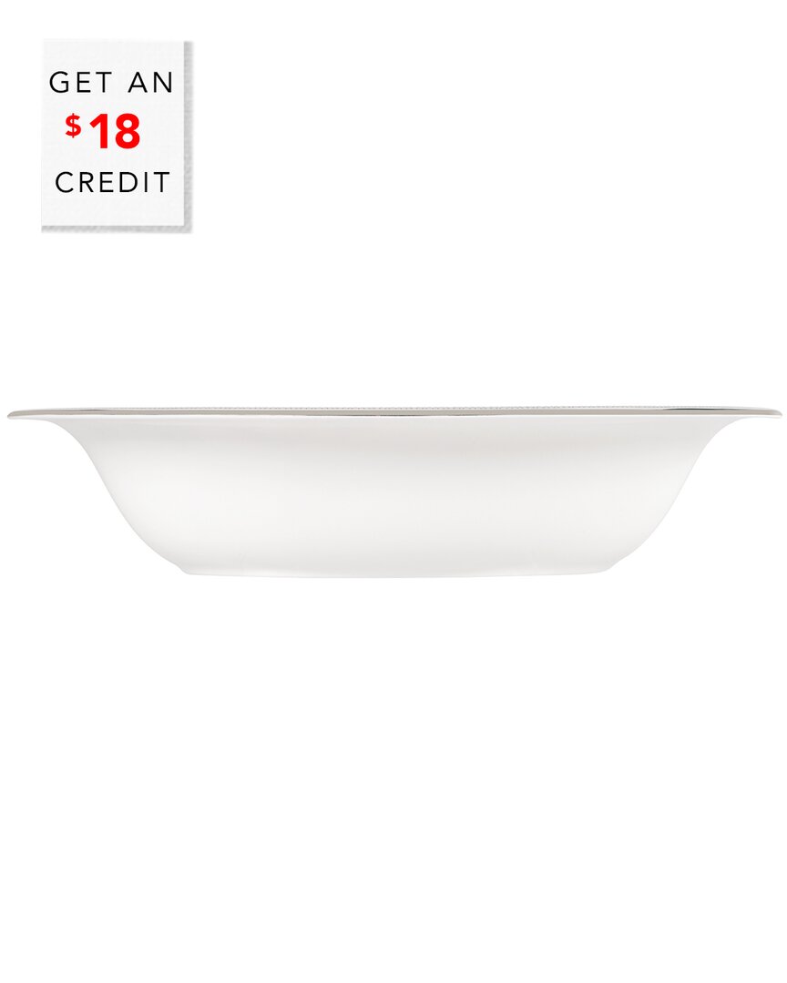 Vera Wang Wedgwood Vera Wang For Wedgwood Lace Open Vegetable Bowl Oval 9.75in With $18 Credit In White