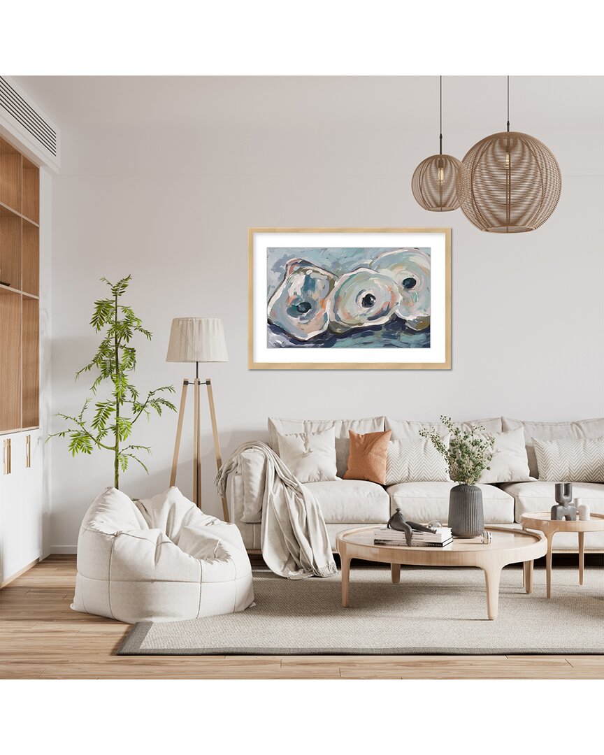 Ready2hangart Pearlescent Elegance: Oyster Abstract By Gypseavillage Wall Art
