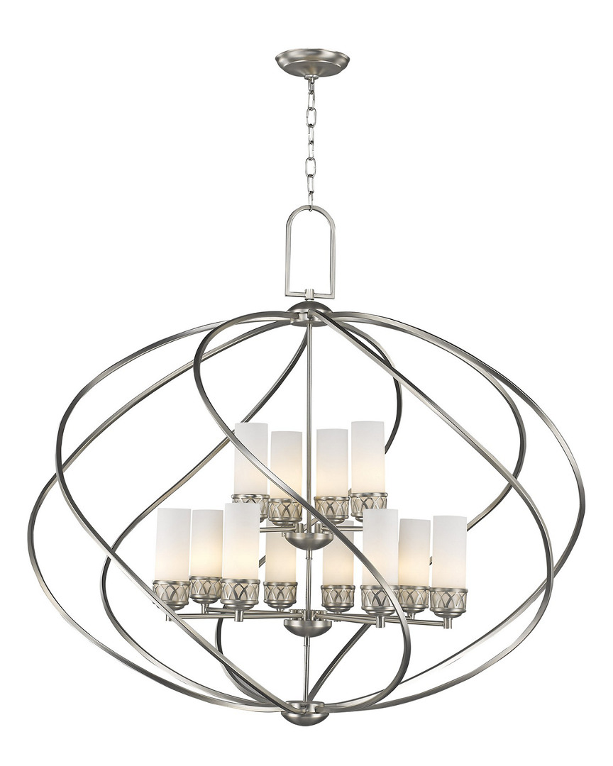 Livex Lighting Livex Westfield 8-light + 4-light Bn Foyer Chandelier