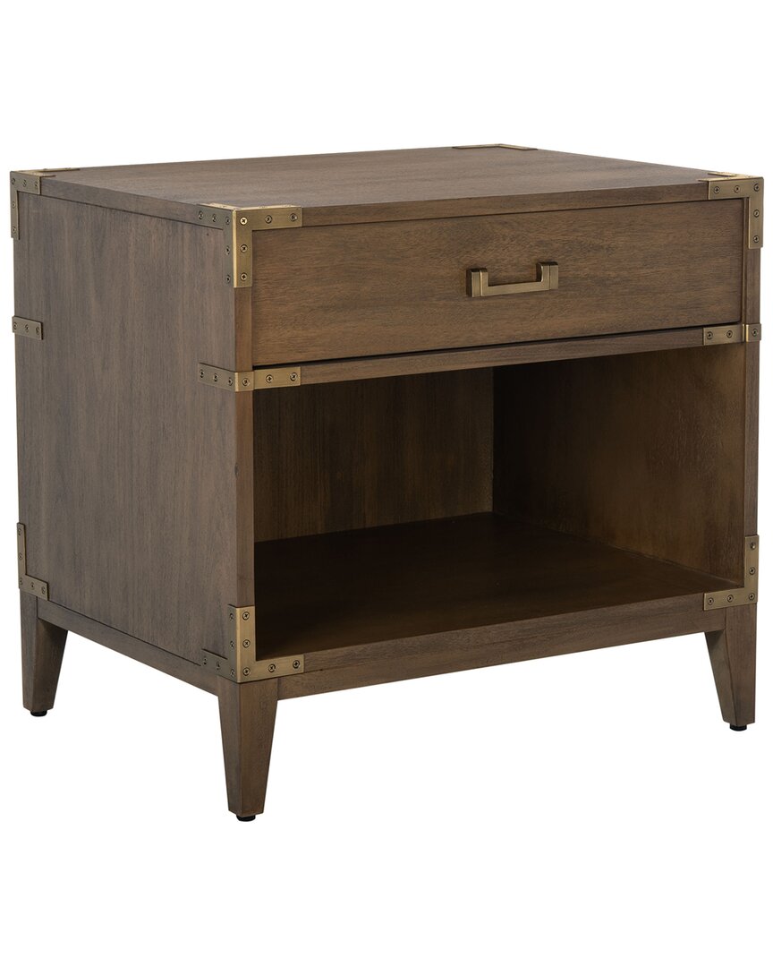 Safavieh Couture Nisha 1 Drawer Wood Nightstand In Brown