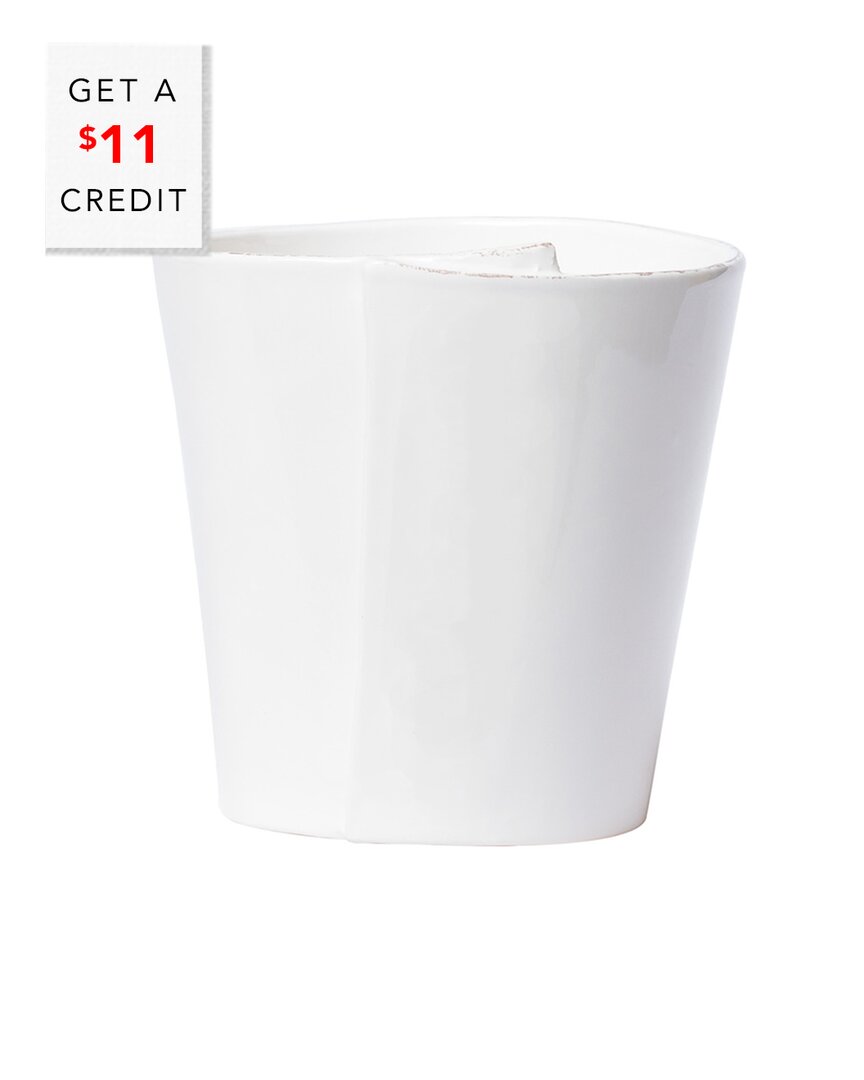 Vietri Lastra White Utensil Holder With $11 Credit
