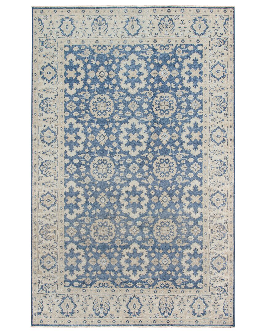 Ar Rugs Lake Hand-knotted Rug In Blue