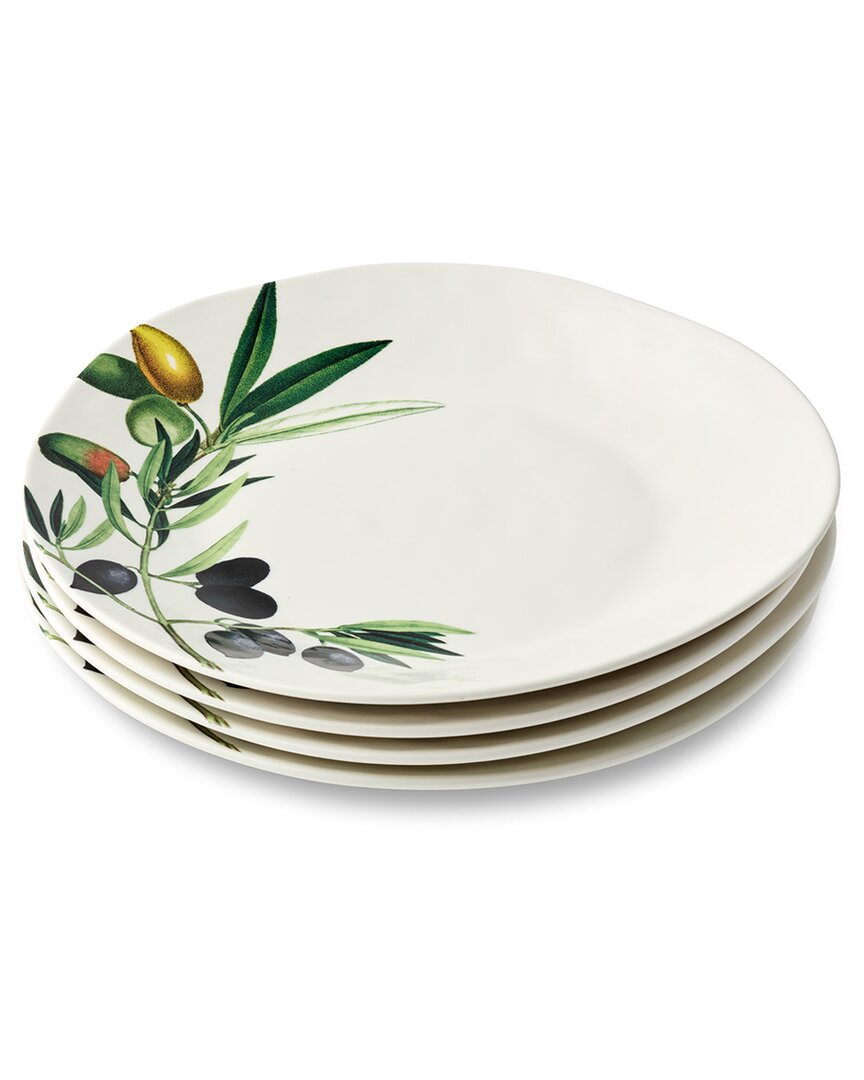 Certified International Olivia Set Of 4 Dinner Plates