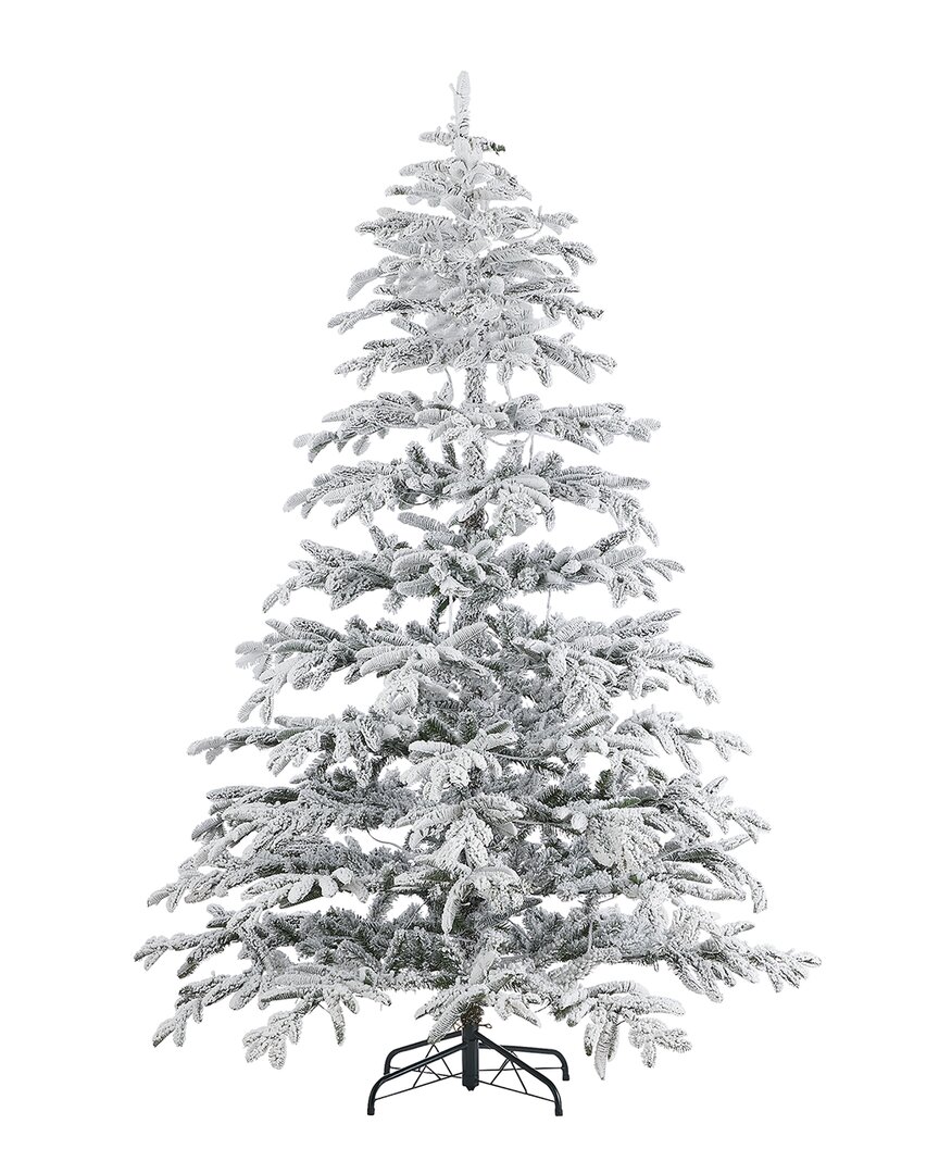 Seasonal Llc Jackson Flocked Pine 7.5ft Tree In Green