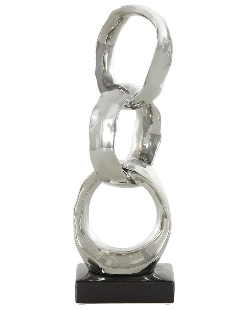 Peyton Lane Glam Ceramic Sculpture In Silver