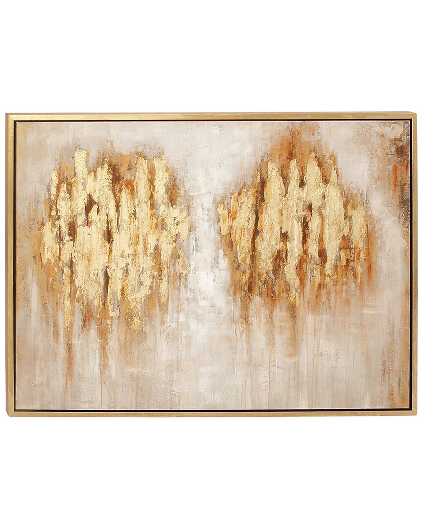 Cosmoliving By Cosmopolitan Wood Traditional Abstract Framed Wall Art