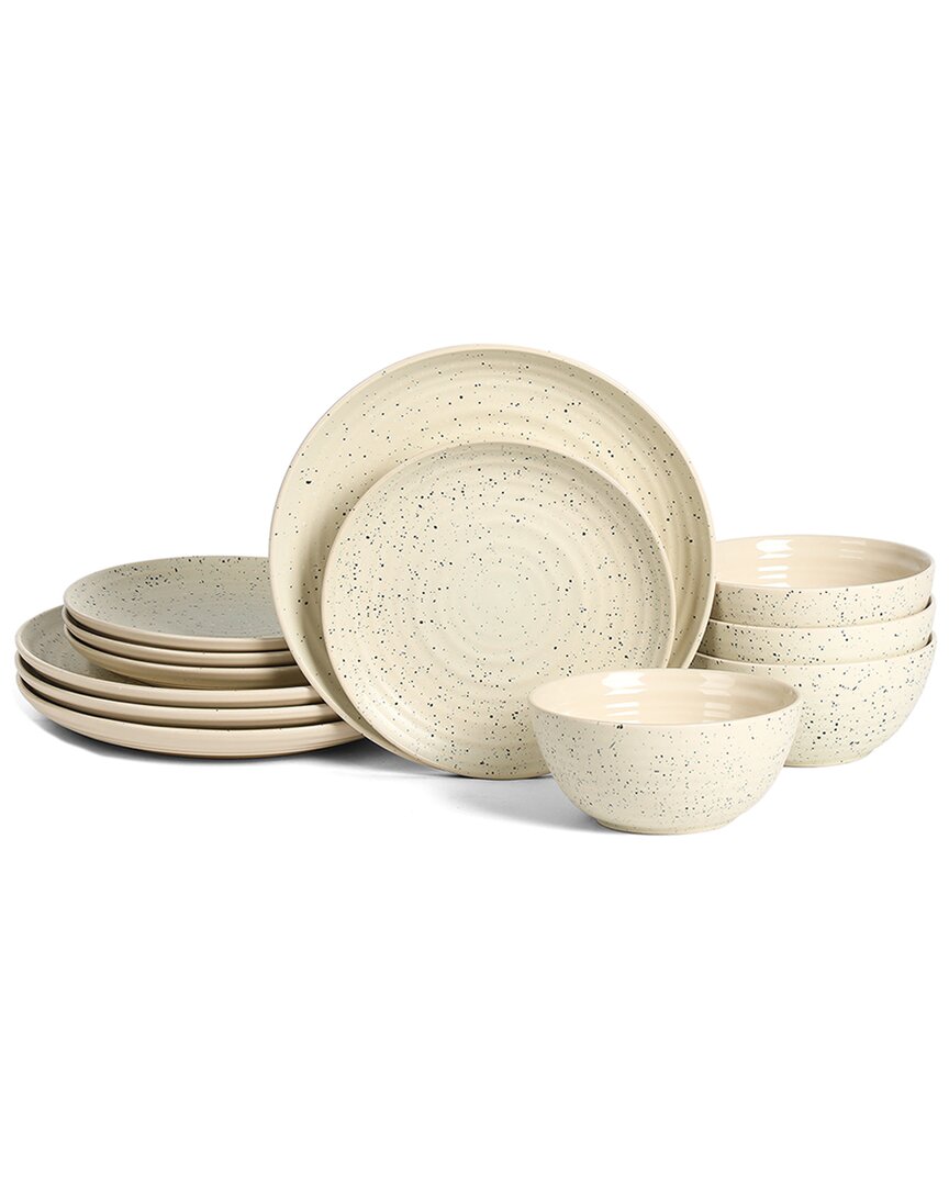 Stone Lain Dua 12pc Stoneware Dinnerware Set