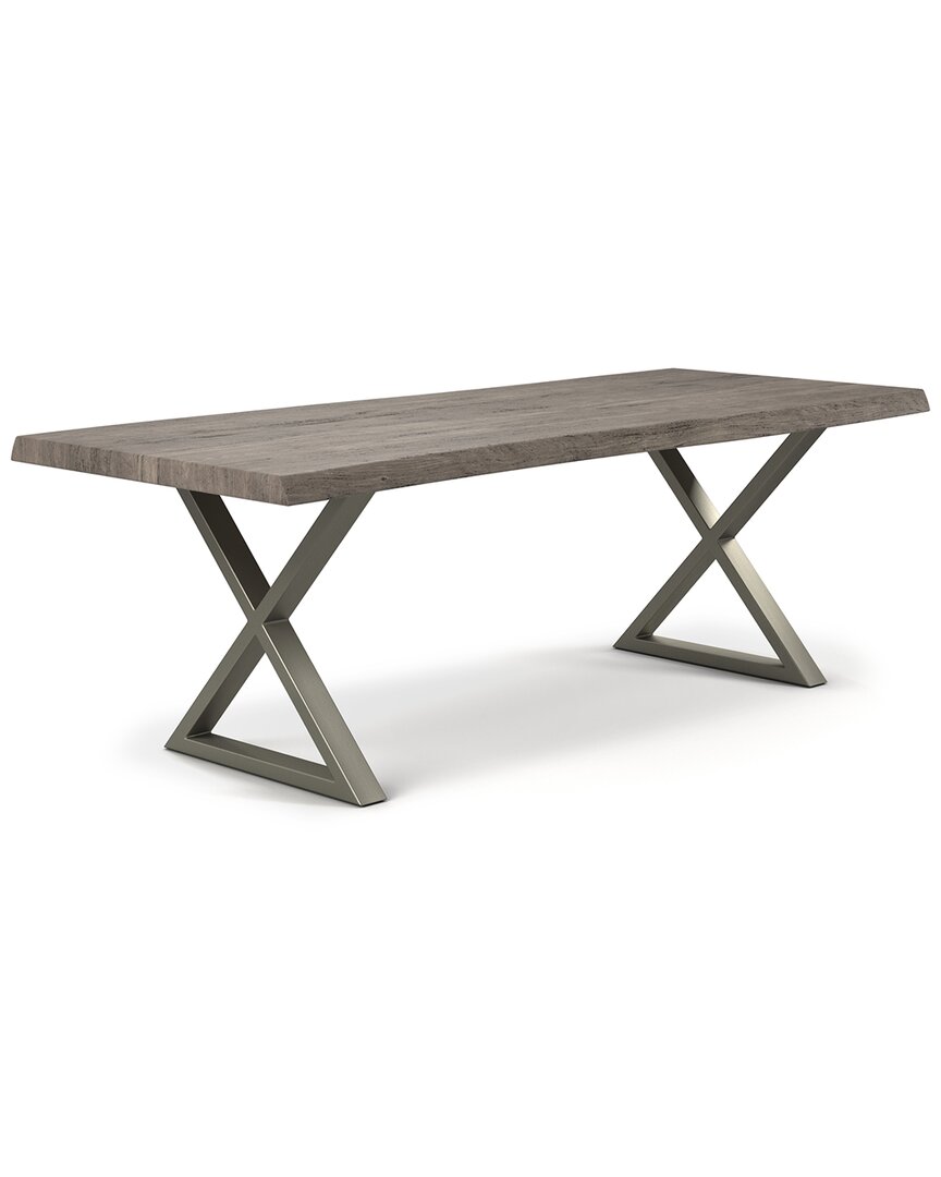 Urbia Brooks 116in X Base Dining Table In Grey