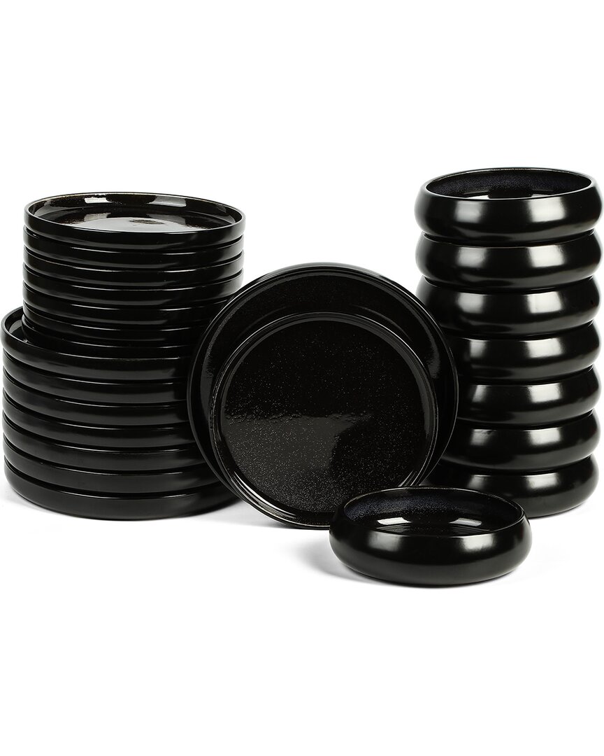 Stone Lain Lagoon 24pc Stoneware Dinnerware Set
