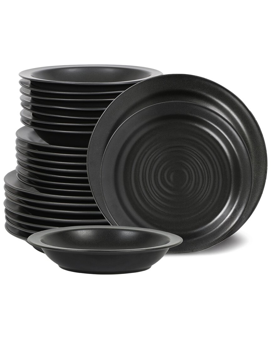 Stone Lain Orbit 24pc Stoneware Dinnerware Set