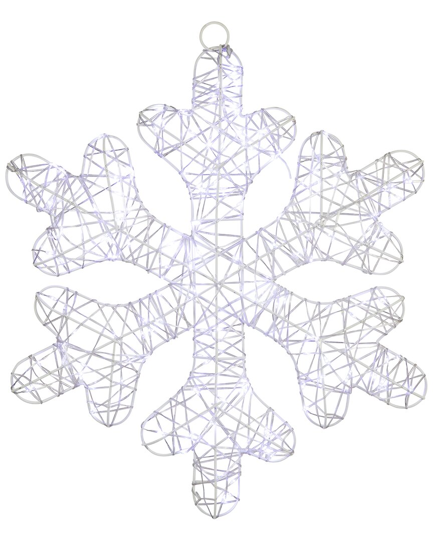 Northlight 23.5in Led Lighted Twinkle Snowflake Outdoor Christmas Display In White