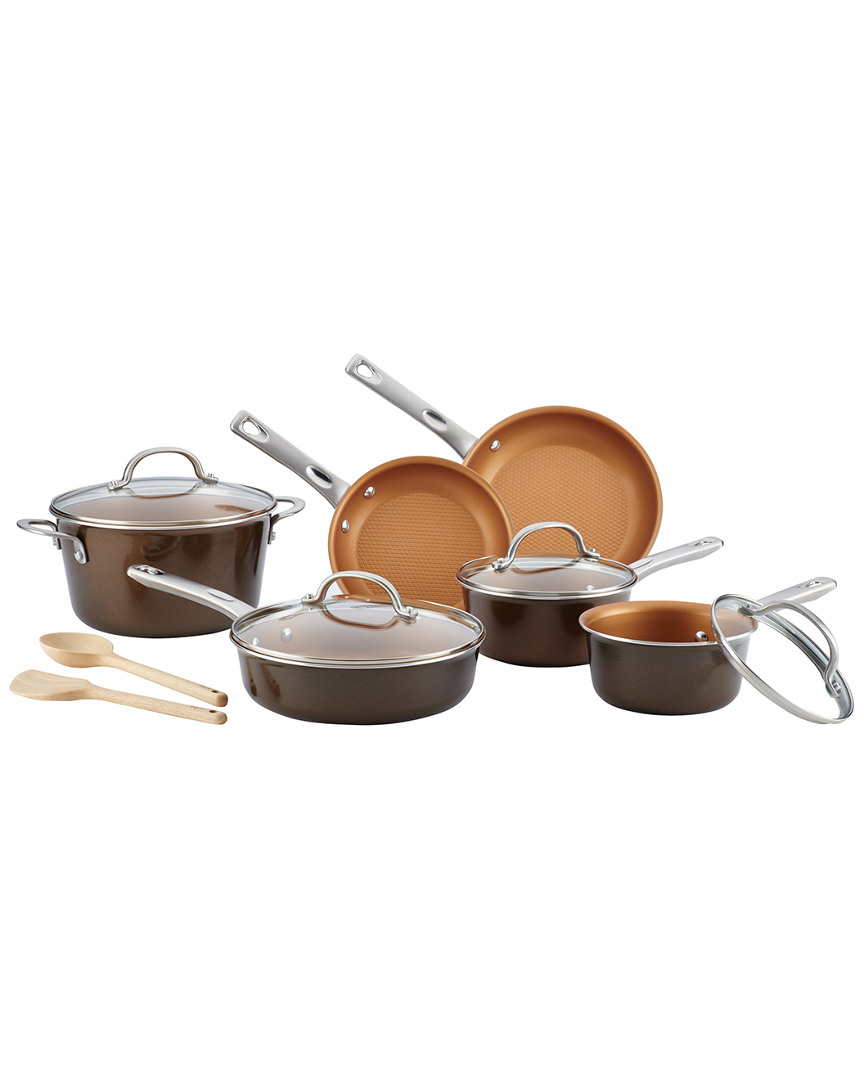 Ayesha Curry Ayesha Home Collection Porcelain Enamel Nonstick Cookware Set