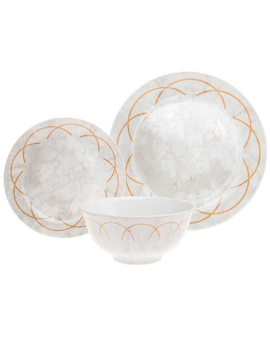 Godinger Rotolo 12pc Dinnerware Set In Stone