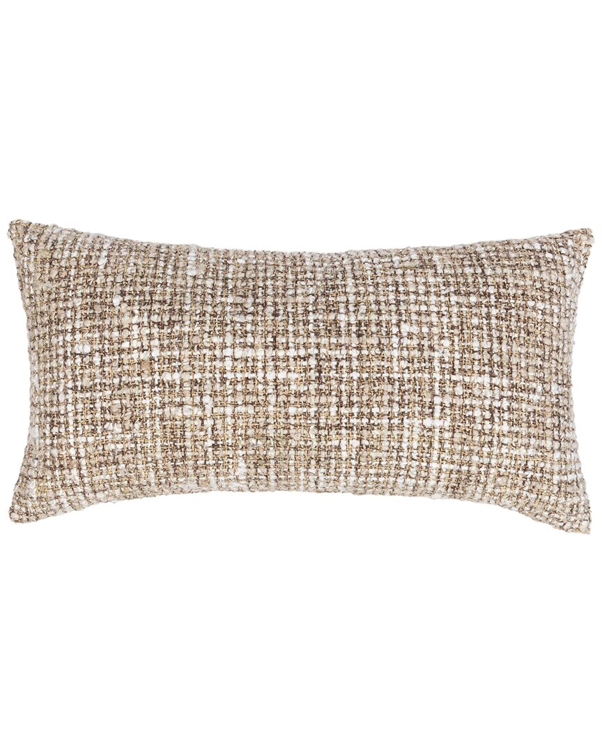 Classic Home Woven Porter Throw Pillow In White