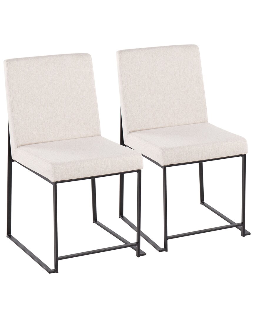Lumisource High Back Fuji Dining Chair - Set Of 2 In Black