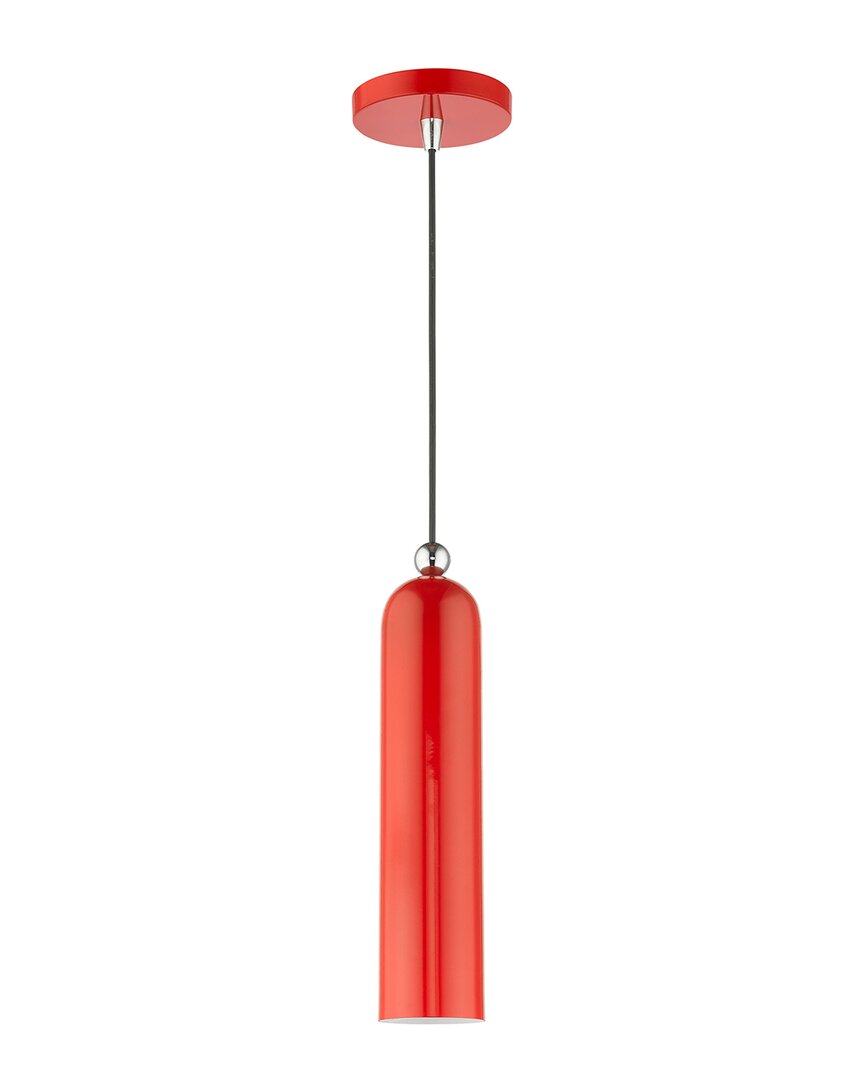 Livex Lighting Ardmore Red Pendant