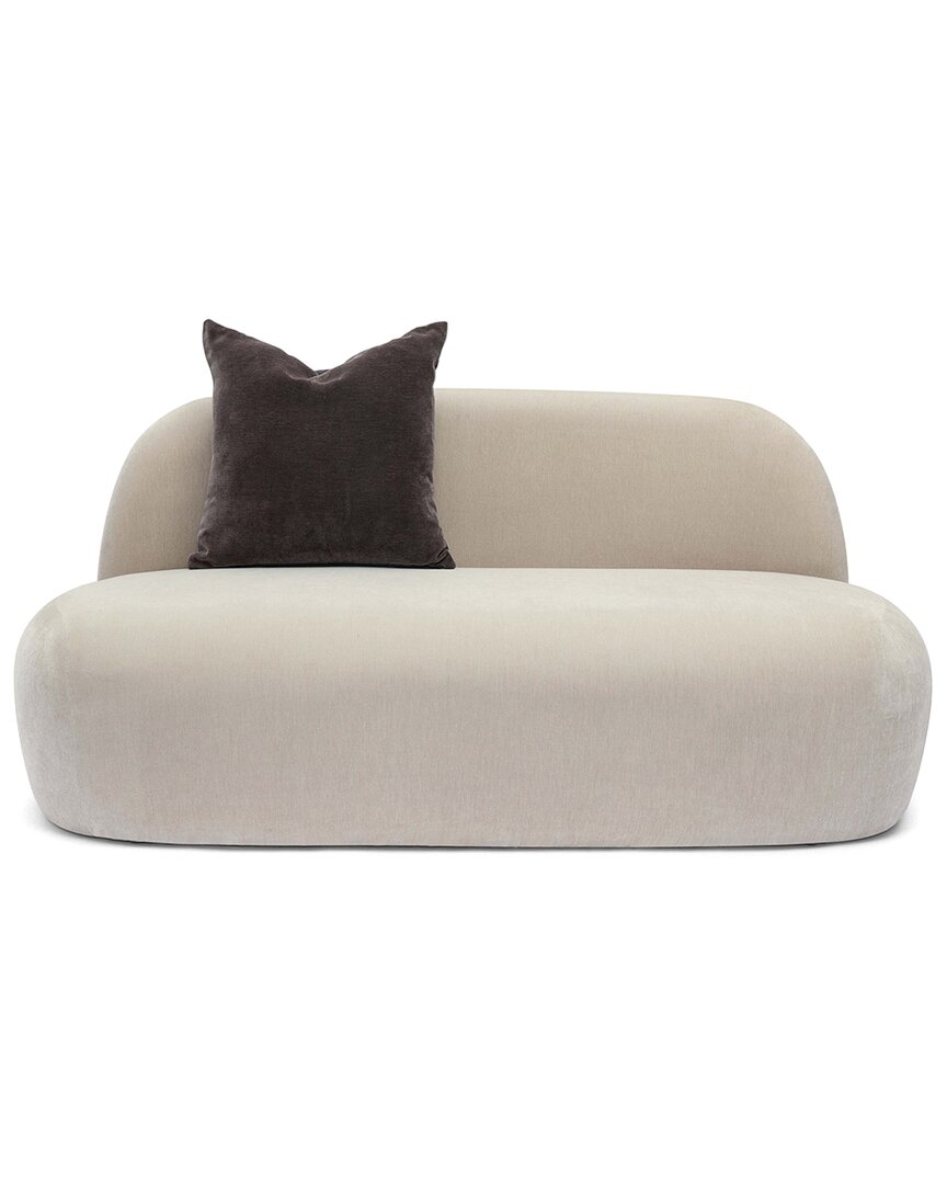 Tov Furniture Carraway Upcycled Chenille Loveseat In Neutral