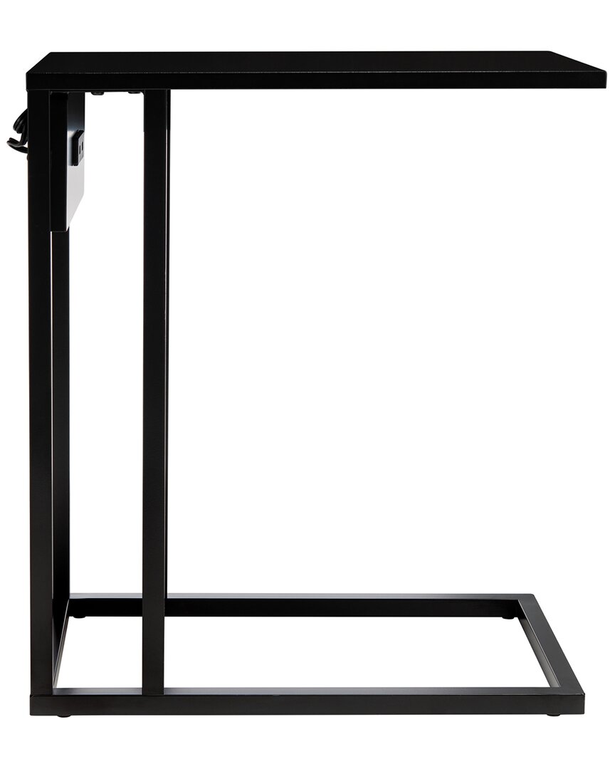 Safavieh Portland Usb Side Table In Black