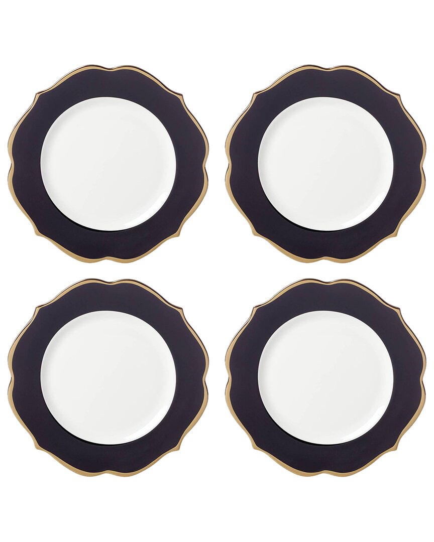 Lenox Contempo Luxe Black Accent Plates, Set Of 4