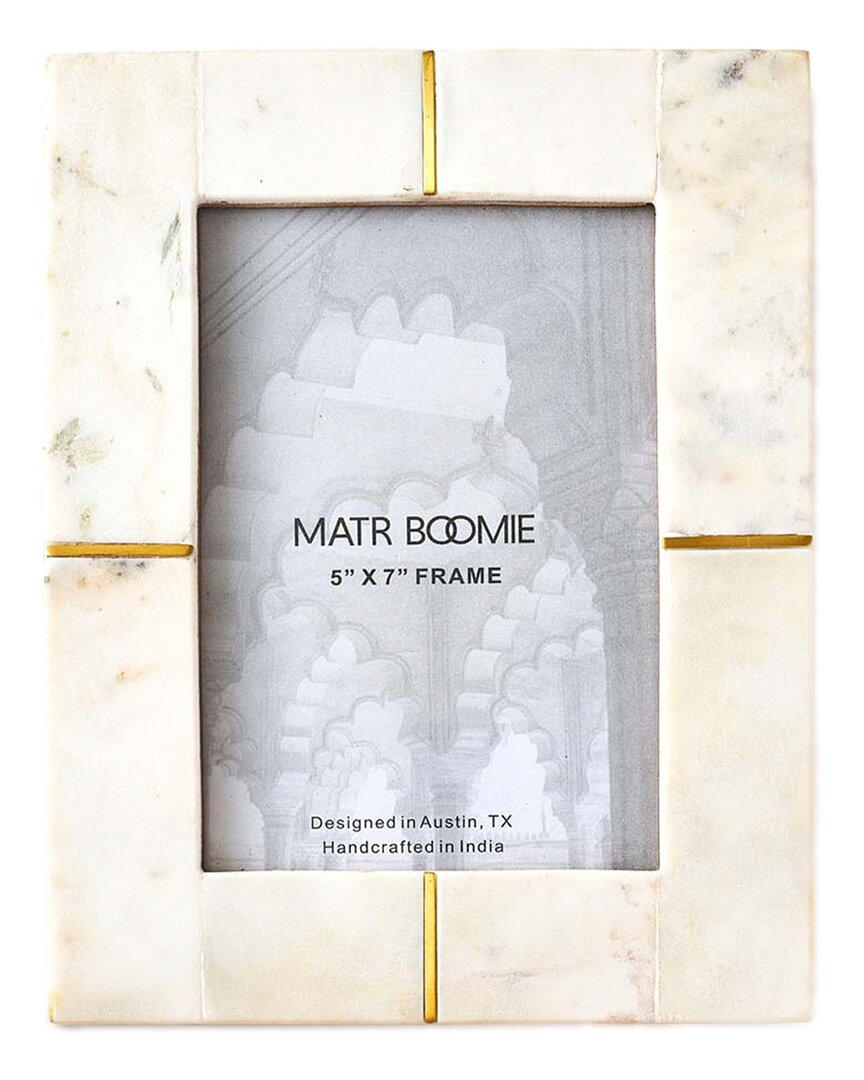 Matr Boomie Sammita 5x7 White Picture Frame In White