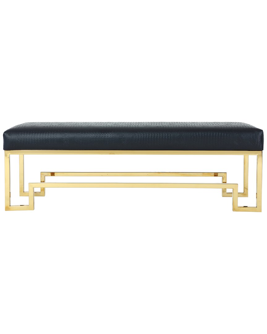 Shatana Home Laurence Bench In Gold