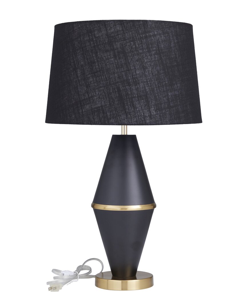 Peyton Lane Contemporary Table Lamp In Black