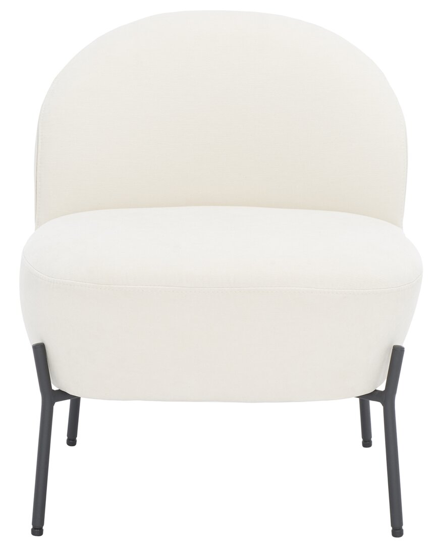 Safavieh Brax Petite Slipper Chair In White