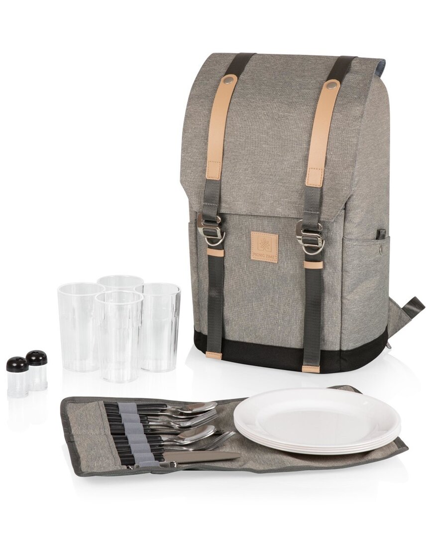 Shop Picnic Time Pt-frontier Picnic Backpack In Grey