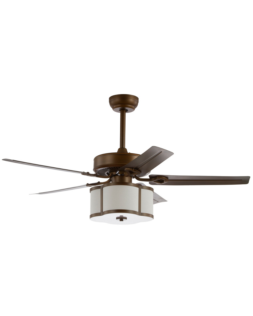 Jonathan Y Edith 52in 3-light Metal/wood Led Ceiling Fan With Remote