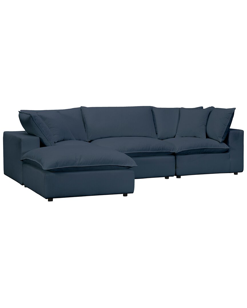 Tov Furniture Cali Modular 4pc Sectional In Navy
