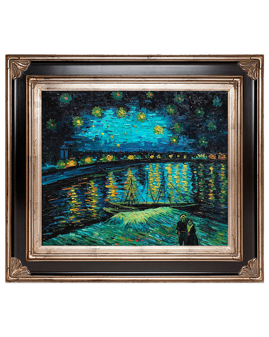 Museum Masters La Pastiche By Overstockart Starry Night Over The Rhone By Vincent Van Gogh