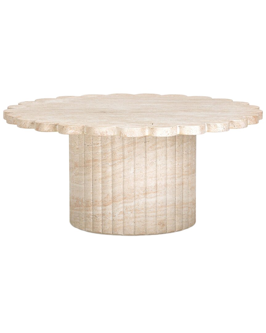 Tov Furniture Blossom Indoor/outdoor Coffee Table In Neutral