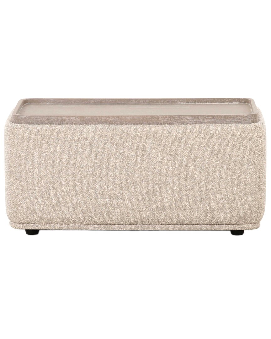 Tov Furniture Sylvie Boucle Ottoman Table