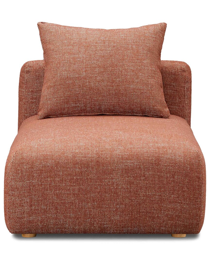Tov Furniture Hangover Sedona Red Textured Fabric Modular Armless Chair