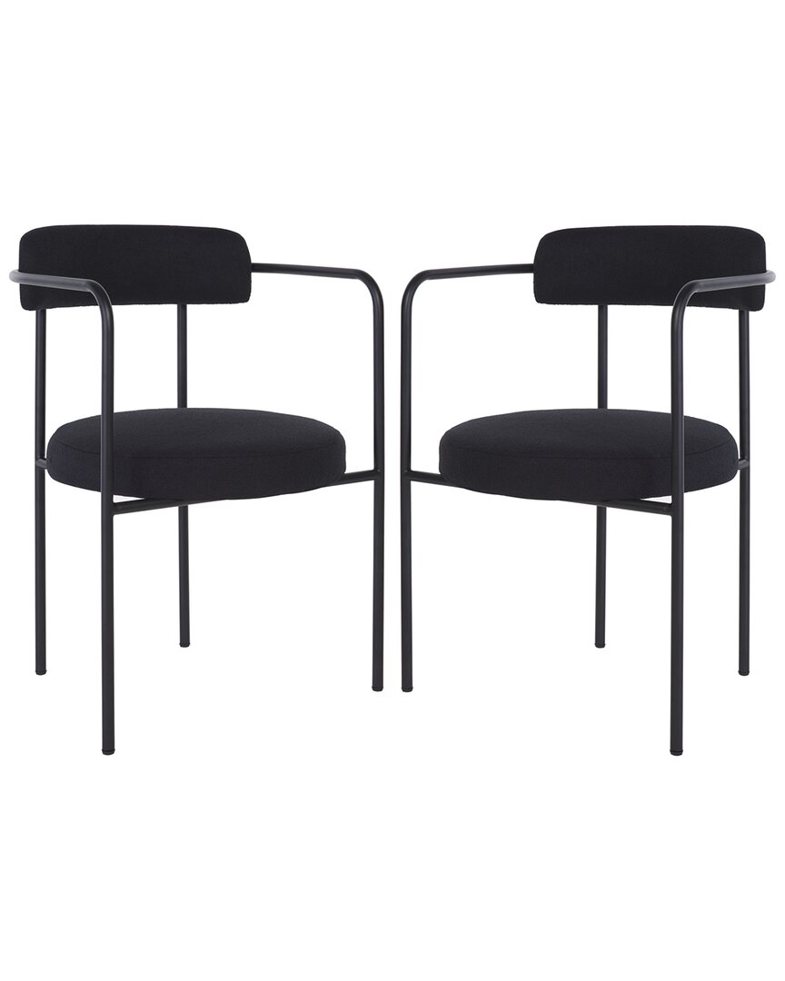 Safavieh Set Of 2 Andrean Dining Arm Chairs