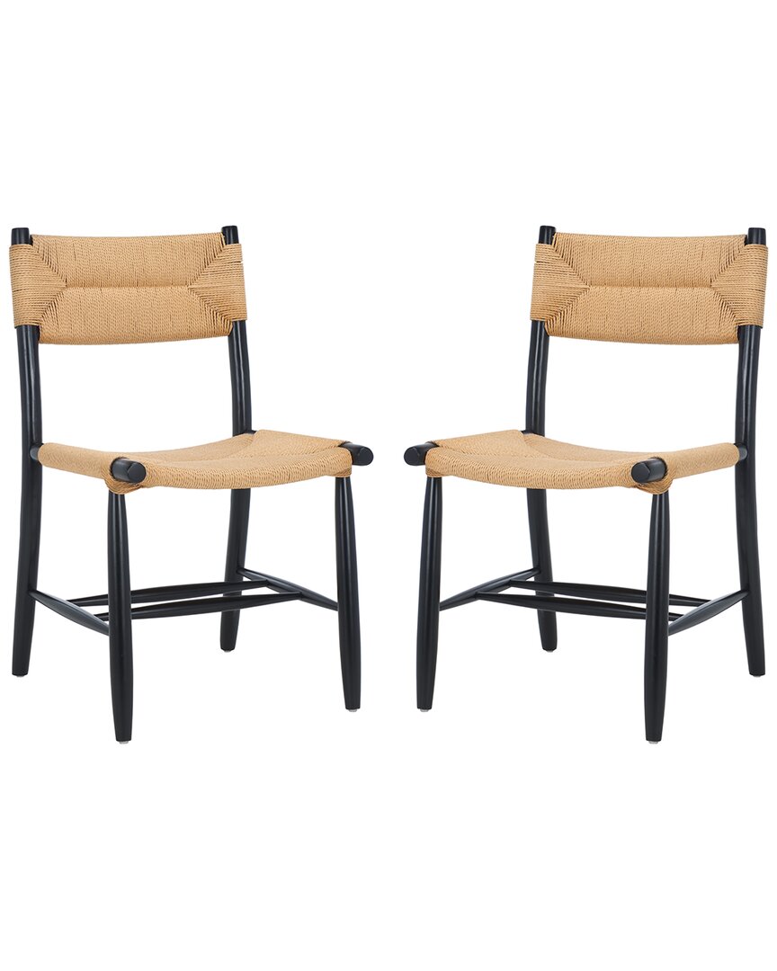 Safavieh Set Of 2 Floryn Rope Dining Chairs