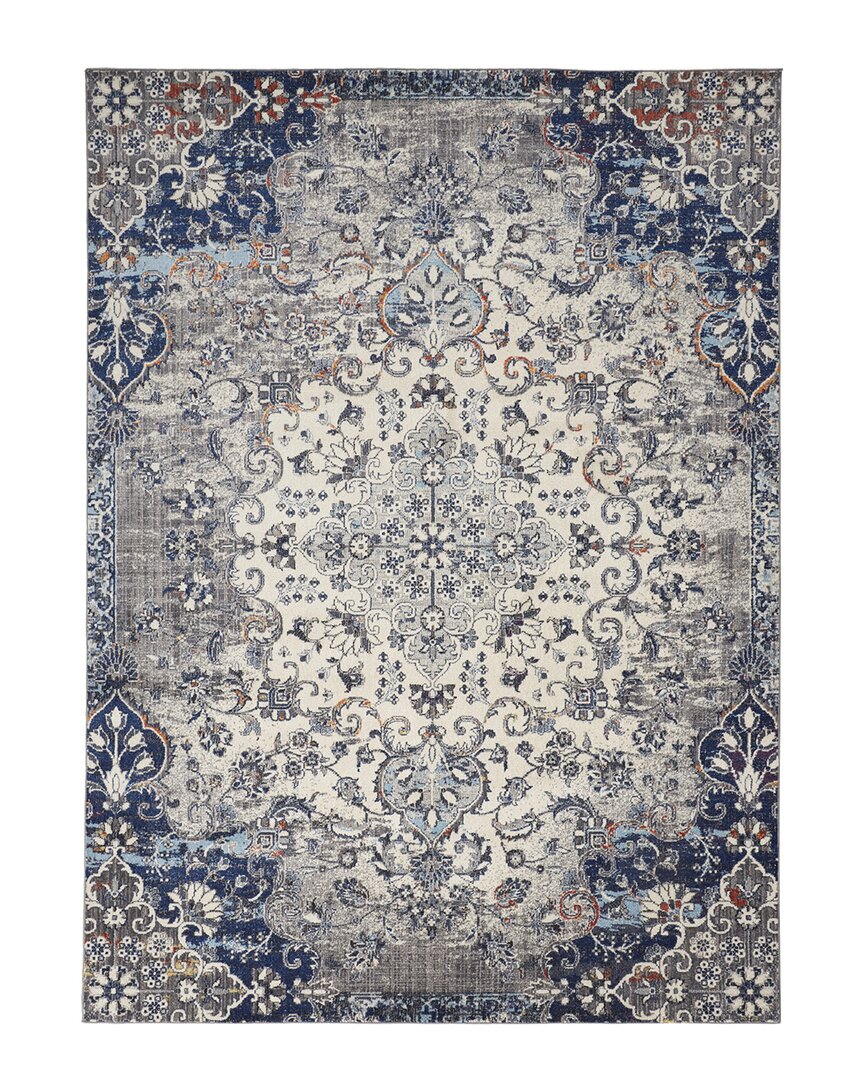 Shop Weave & Wander Bellini Transitional Medallion Accent Rug In Ivory