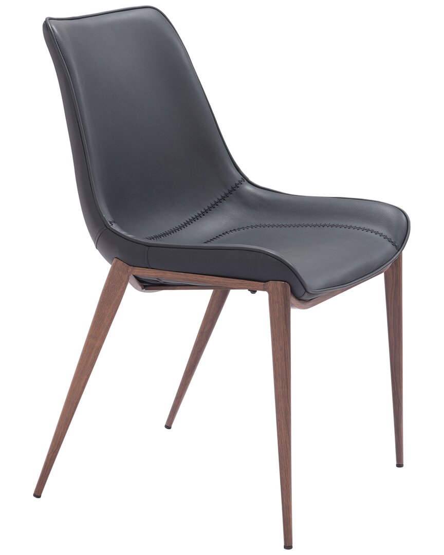 Zuo Modern Set Of 2 Magnus Dining Chairs In Gray