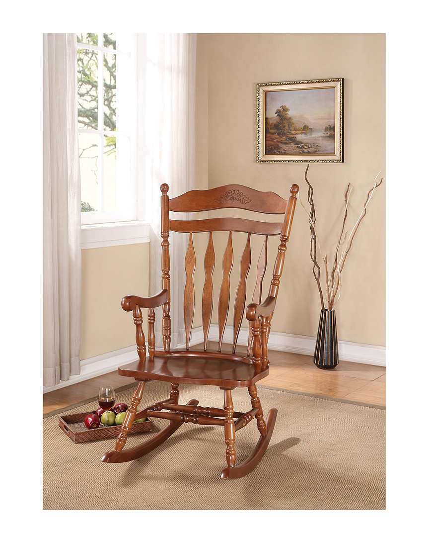Acme Furniture Kloris Rocking Chair In Dark Brown