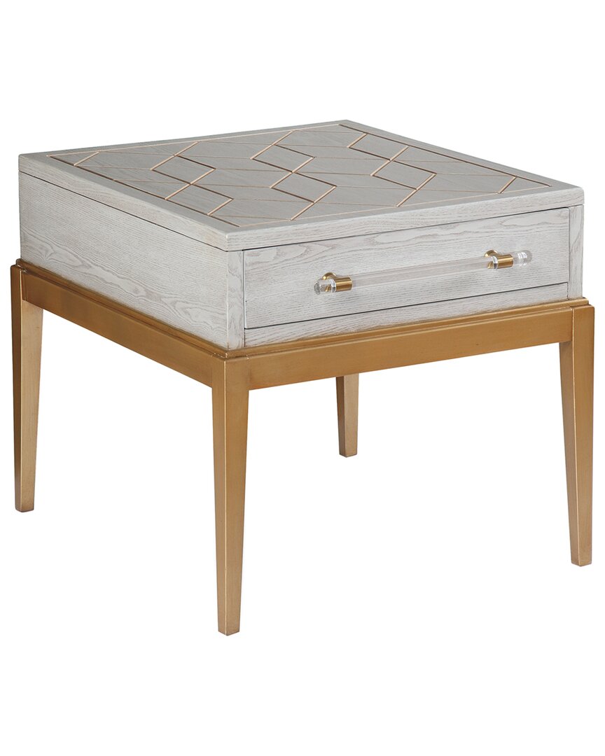 Bassett Mirror Perrine Wood Rectangular End Table