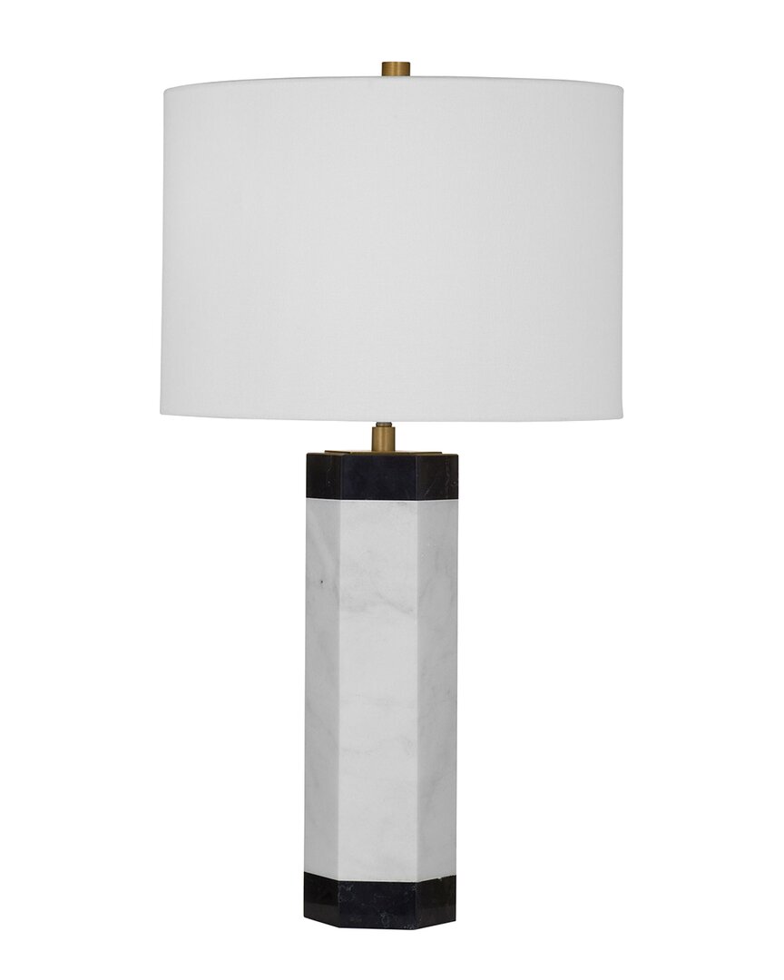 Bassett Mirror Charlie Table Lamp In White