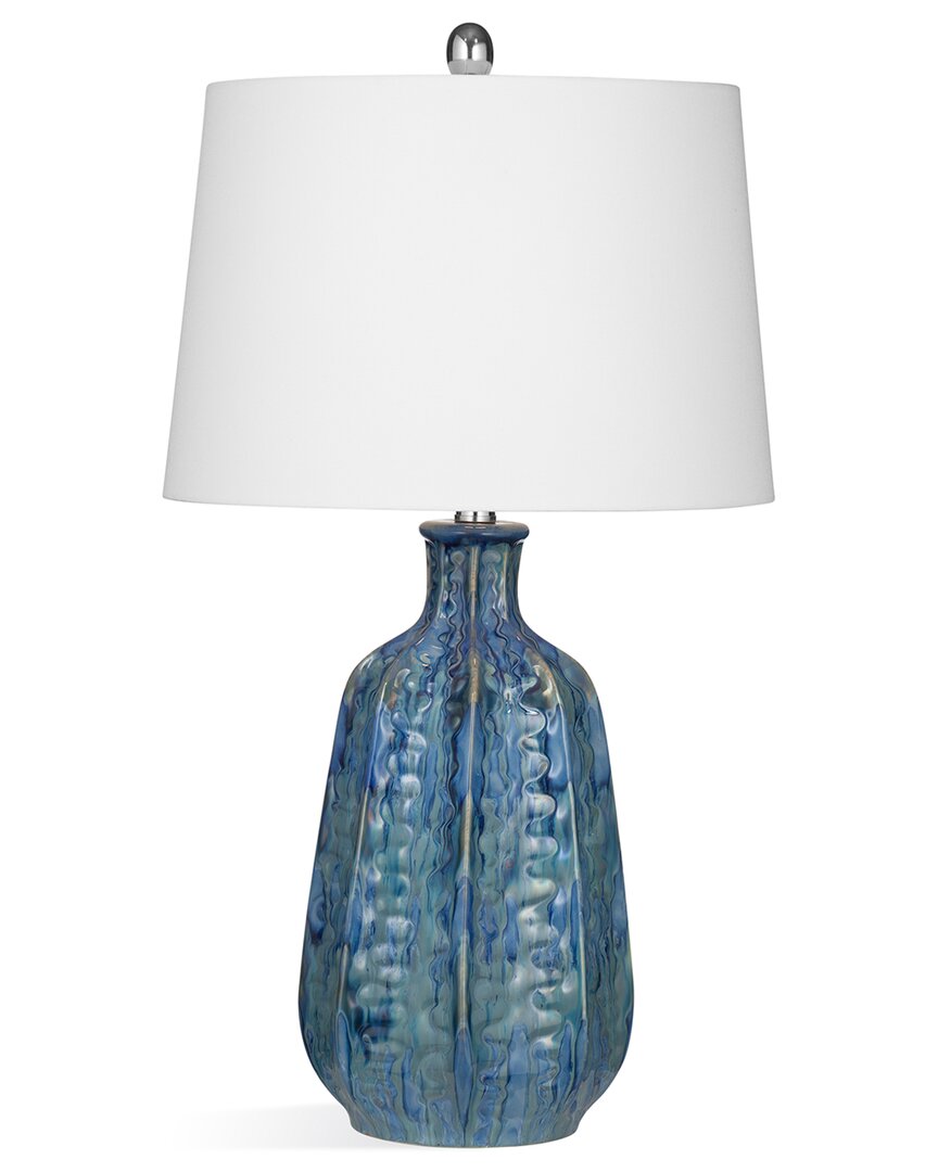 Bassett Mirror Tee Table Lamp In Blue