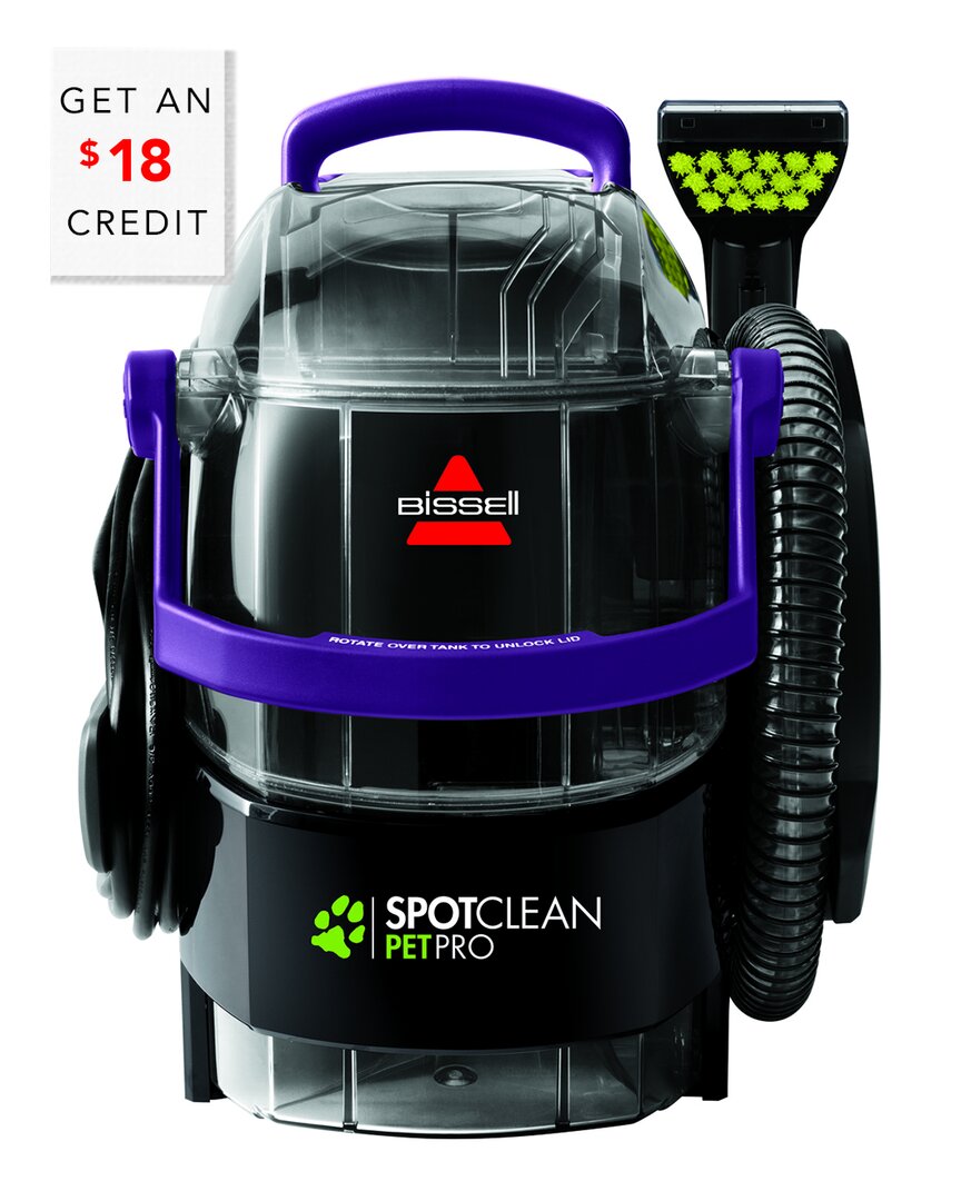 Bissell Spotclean Pro Pet Portable Carpet Cleaner With $18 Credit In Purple