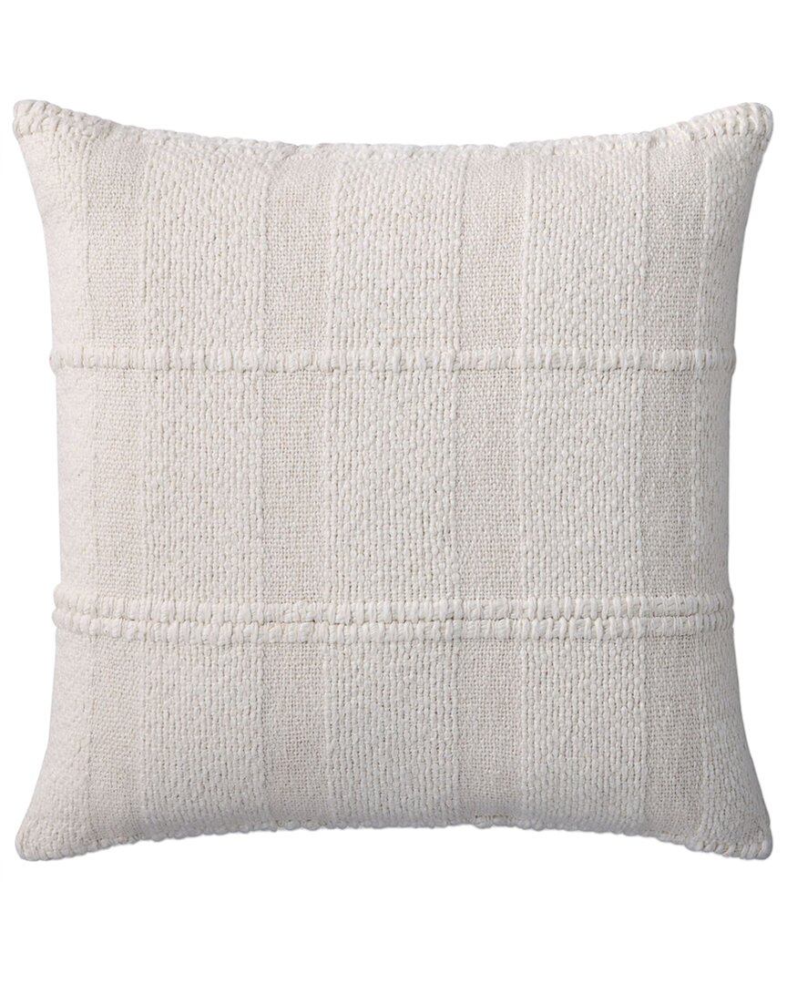 Loloi Ii Loloi 22x22in Pillow Cover With Down Insert In Ivory