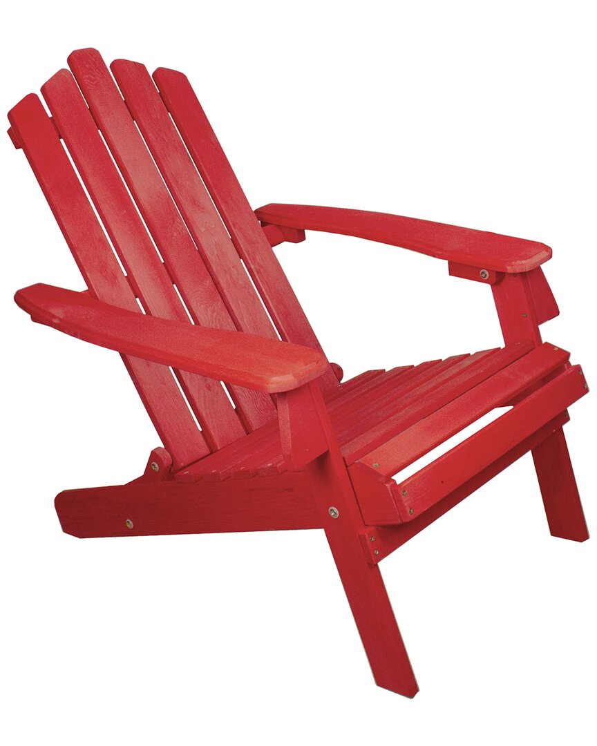 Northlight 36in Classic Folding Wooden Adirondack Chair