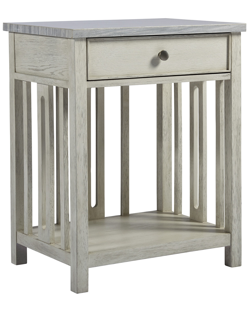 Coastal Living Bedside Table With Stone Top
